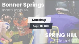 Matchup: Bonner Springs High vs. SPRING HILL  2019