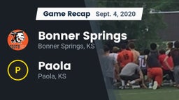 Recap: Bonner Springs  vs. Paola  2020