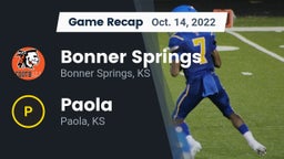 Recap: Bonner Springs  vs. Paola  2022