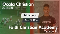 Matchup: Ocala Christian vs. Faith Christian Academy 2016