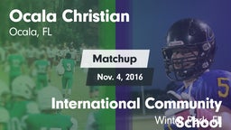 Matchup: Ocala Christian vs. International Community School 2016