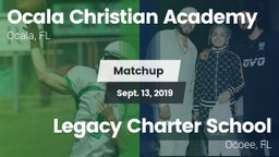 Matchup: Ocala Christian vs. Legacy Charter School 2019