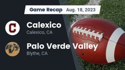 Recap: Calexico  vs. Palo Verde Valley  2023