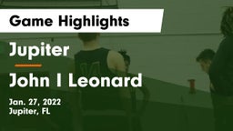 Jupiter  vs John I Leonard  Game Highlights - Jan. 27, 2022