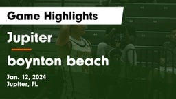 Jupiter  vs boynton beach Game Highlights - Jan. 12, 2024