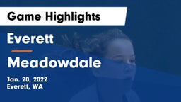 Everett  vs Meadowdale  Game Highlights - Jan. 20, 2022