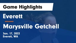 Everett  vs Marysville Getchell  Game Highlights - Jan. 17, 2022