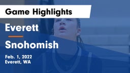 Everett  vs Snohomish  Game Highlights - Feb. 1, 2022