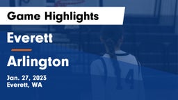 Everett  vs Arlington  Game Highlights - Jan. 27, 2023