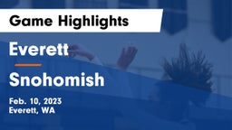 Everett  vs Snohomish  Game Highlights - Feb. 10, 2023