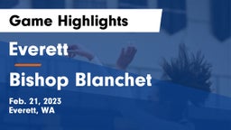 Everett  vs Bishop Blanchet Game Highlights - Feb. 21, 2023
