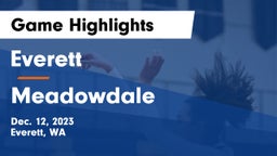 Everett  vs Meadowdale  Game Highlights - Dec. 12, 2023