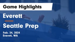 Everett  vs Seattle Prep Game Highlights - Feb. 24, 2024