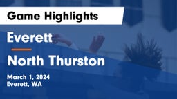 Everett  vs North Thurston Game Highlights - March 1, 2024