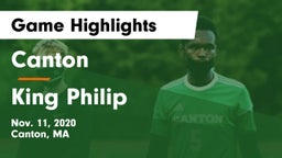 Canton   vs King  Philip Game Highlights - Nov. 11, 2020