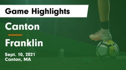 Canton   vs Franklin  Game Highlights - Sept. 10, 2021