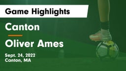 Canton   vs Oliver Ames  Game Highlights - Sept. 24, 2022