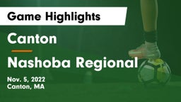 Canton   vs Nashoba Regional  Game Highlights - Nov. 5, 2022
