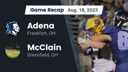 Recap: Adena  vs. McClain  2023