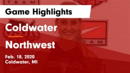 Coldwater  vs Northwest  Game Highlights - Feb. 18, 2020
