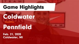 Coldwater  vs Pennfield  Game Highlights - Feb. 21, 2020