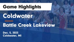 Coldwater  vs Battle Creek Lakeview  Game Highlights - Dec. 5, 2023