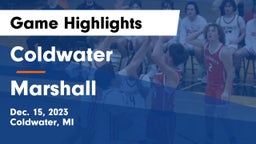 Coldwater  vs Marshall  Game Highlights - Dec. 15, 2023