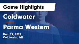 Coldwater  vs Parma Western  Game Highlights - Dec. 21, 2023