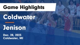 Coldwater  vs Jenison   Game Highlights - Dec. 28, 2023