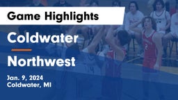 Coldwater  vs Northwest  Game Highlights - Jan. 9, 2024