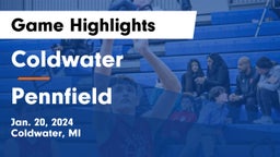 Coldwater  vs Pennfield  Game Highlights - Jan. 20, 2024