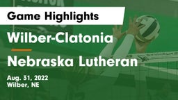 Wilber-Clatonia  vs Nebraska Lutheran  Game Highlights - Aug. 31, 2022