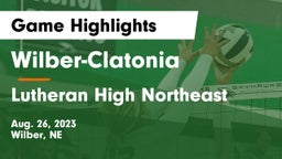 Wilber-Clatonia  vs Lutheran High Northeast Game Highlights - Aug. 26, 2023