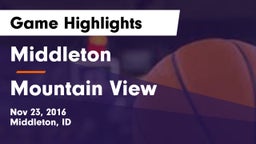 Middleton  vs Mountain View Game Highlights - Nov 23, 2016