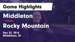 Middleton  vs Rocky Mountain  Game Highlights - Dec 23, 2016