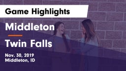 Middleton  vs Twin Falls Game Highlights - Nov. 30, 2019