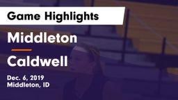 Middleton  vs Caldwell  Game Highlights - Dec. 6, 2019