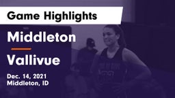 Middleton  vs Vallivue  Game Highlights - Dec. 14, 2021