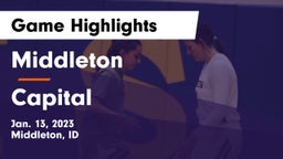 Middleton  vs Capital  Game Highlights - Jan. 13, 2023