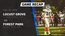 Recap: Locust Grove  vs. Forest Park  2016