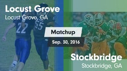 Matchup: Locust Grove High vs. Stockbridge  2016