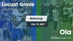 Matchup: Locust Grove High vs. Ola  2017
