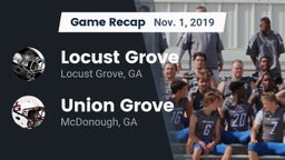 Recap: Locust Grove  vs. Union Grove  2019