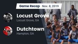 Recap: Locust Grove  vs. Dutchtown  2019
