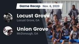 Recap: Locust Grove  vs. Union Grove  2020