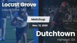 Matchup: Locust Grove High vs. Dutchtown  2020