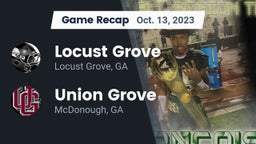 Recap: Locust Grove  vs. Union Grove  2023
