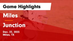 Miles  vs Junction  Game Highlights - Dec. 22, 2023