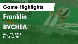 Franklin  vs BVCHEA Game Highlights - Aug. 28, 2019