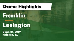 Franklin  vs Lexington Game Highlights - Sept. 24, 2019